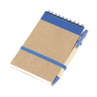 Recycled spiral notebook with pen