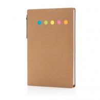 A6 sticky notebook with pen