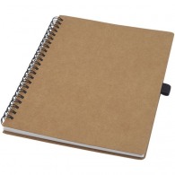 Cobble A5 spiral notebook in recycled cardboard with stone paper