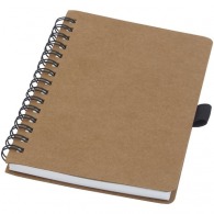 Cobble A6 spiral bound notebook in recycled cardboard with stone paper