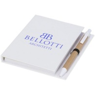 Small hard cover notebook with pen