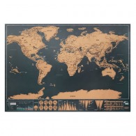 Scratch map of the world