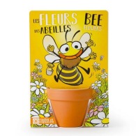 Nature card - Bee flowers to sow