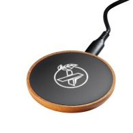 Wireless charger 10W wood finish