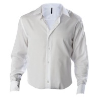 Kariban long-sleeved fitted shirt for men without ironing