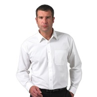 Russell Collection long-sleeved pure cotton poplin shirt