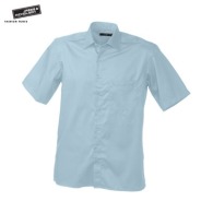 Men's short-sleeved twill shirt