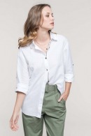 Women's long sleeve linen and cotton shirt - Kariban