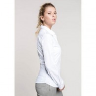 Women's long-sleeved poplin shirt
