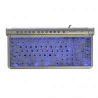 Compact luminous minimax keyboard with large letters