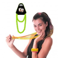 NECKLACE BEADS GREEN
