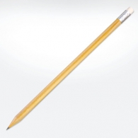Pencil with eraser made of certified sustainable wood