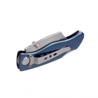 Foldable knife style cutter with detent