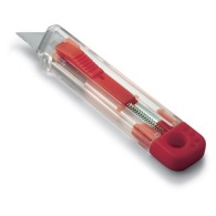 Self-retracting transparent cutter picture