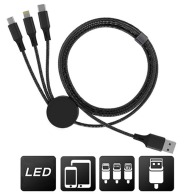Daburu - usb-a to 3-in-1 cable - ultra-fast charging 3a 20w