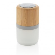 3w bamboo speaker with ambient light