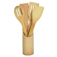 Cooking time wooden spatula set