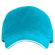 Eris - 5 panel cap with contrasting sandwish visor picture