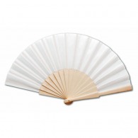 image Classic fan with wooden handle