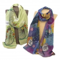Four-colour voile scarf