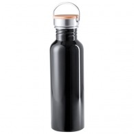 800ml metal flask with bamboo stopper picture