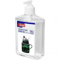 Large bottle of Be Safe disinfectant gel, 500 ml, with dispenser