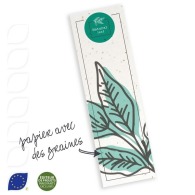 Large seed paper bookmark - 225g