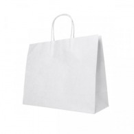Large white kraft paper bag