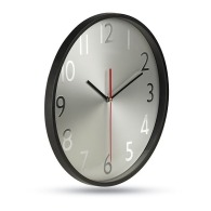 Wall clock rondo silver background picture