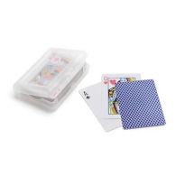 Playing cards in plastic case picture