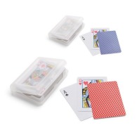 Playing cards in plastic case
