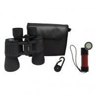 Binoculars 10 x 50 + case + dynamo lamp
