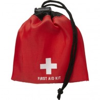 First aid kit in nylon pouch