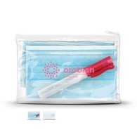 Zipped kit with 2 surgical masks and 9 ml s.h.a. spray