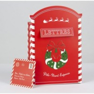 SANTA'S LETTER BOX WITH 2 SWEETY XMAS LETTERS