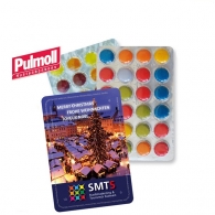 The smallest (Advent) calendar, BUSINESS design with coloured chocolate sweets