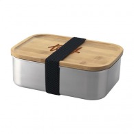 Lunchbox 110cl metal and bamboo