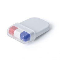 Blue white red make-up picture