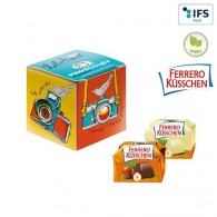 Advertising mini-cube with Ferrero Küsschen 