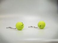 Unbranded mini tennis ball key ring