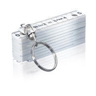 Mini folding ruler key ring