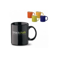 Classic two-coloured or black ceramic mug 30 cl