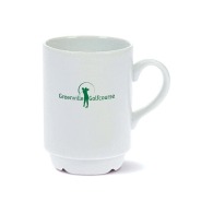 Stackable narrow ceramic mug 20 cl