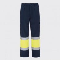 NAOS - Summer multi-pocket trousers, high visibility