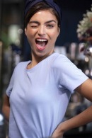 NEOBLU LUCAS WOMEN - Women's short-sleeved mercerised jersey T-shirt