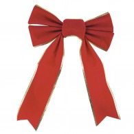 RED AND GOLD VELVET BOW SIZE M