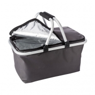Foldable insulated basket