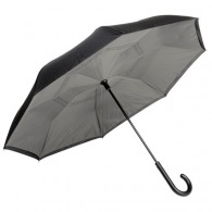 Automatic reversible cane umbrella