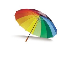 Rainbow golf umbrella