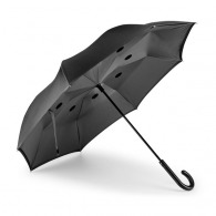 Self-closing reversible umbrella picture